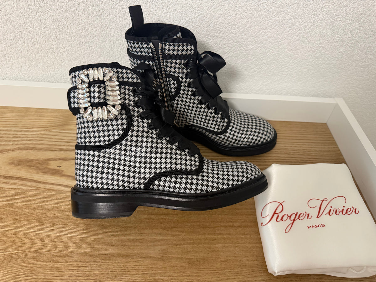 Roger Vivier – Bottines à motif pied-de-poule