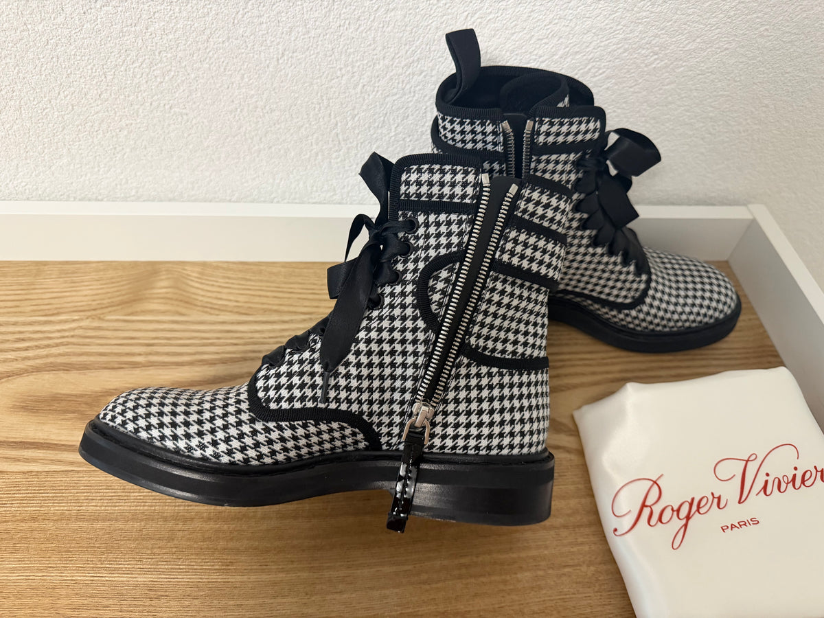 Roger Vivier – Bottines à motif pied-de-poule