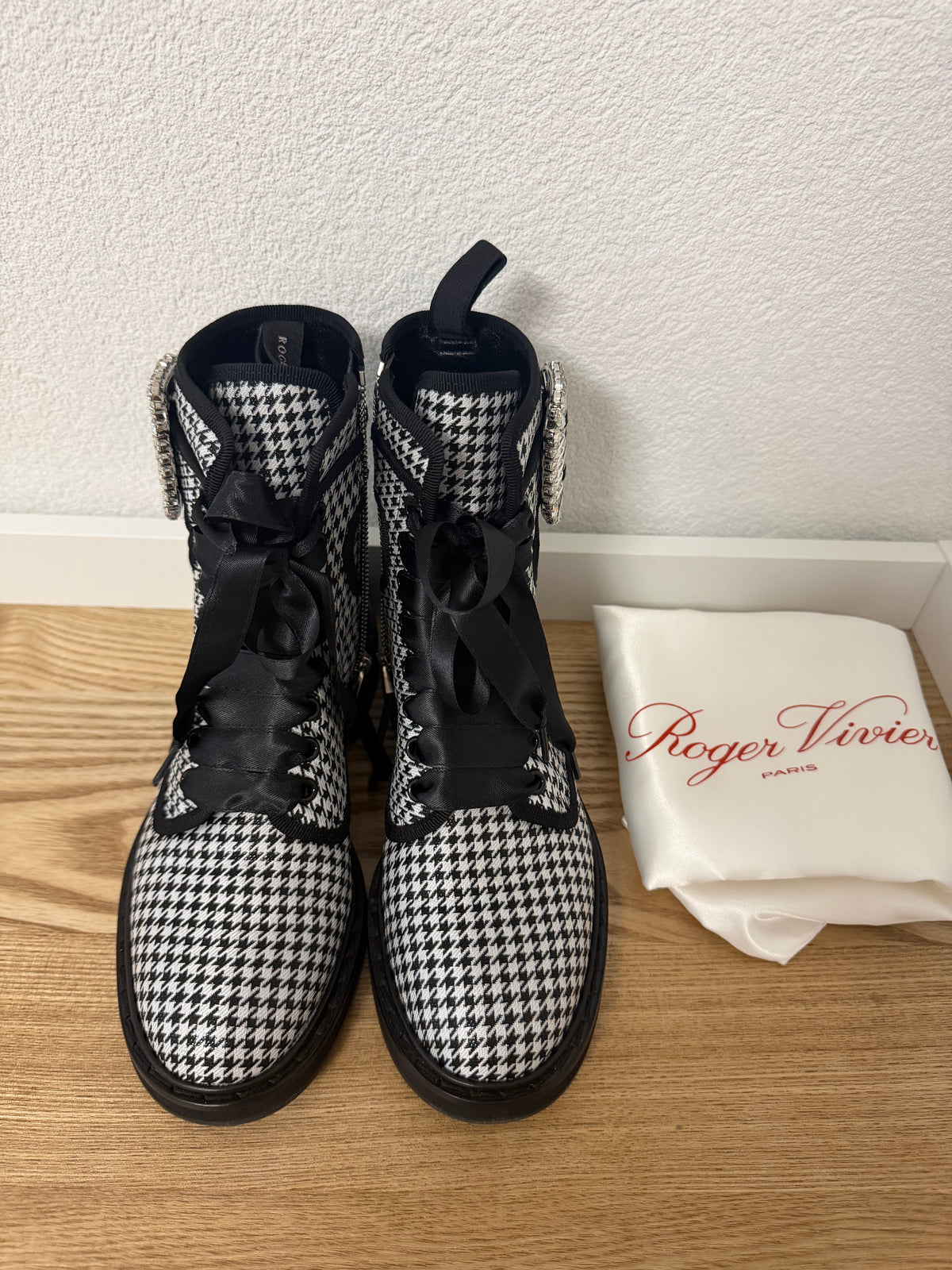 Roger Vivier – Bottines à motif pied-de-poule