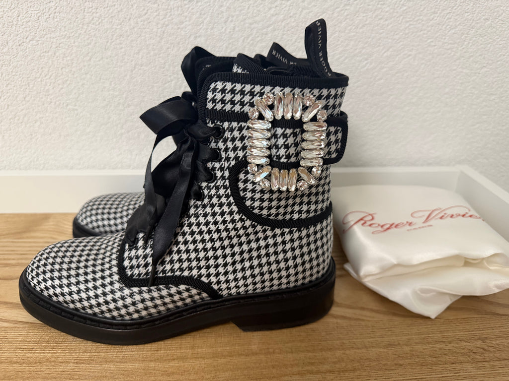 Roger Vivier – Bottines à motif pied-de-poule